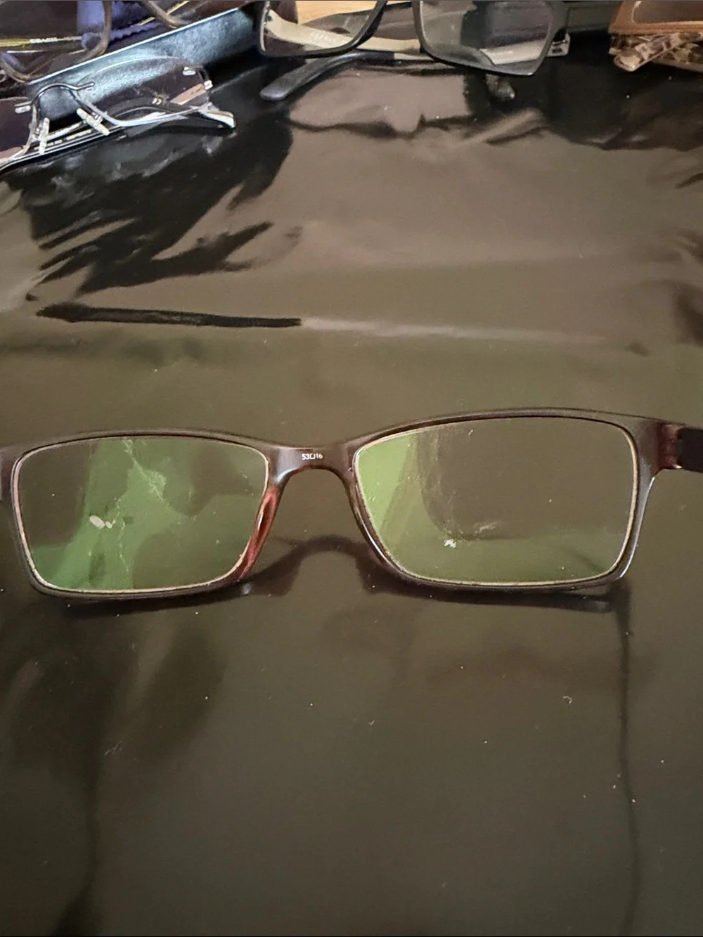 Esprit Men's Rectangular Eyeglasses in Dark Brown
